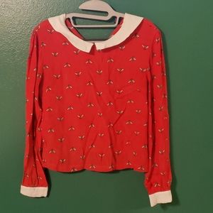 long sleeve bee blouse